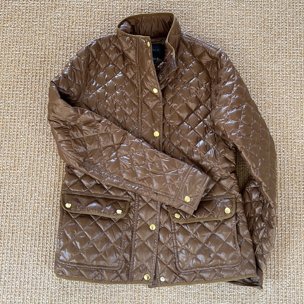 J. Crew quilted jacket size MT